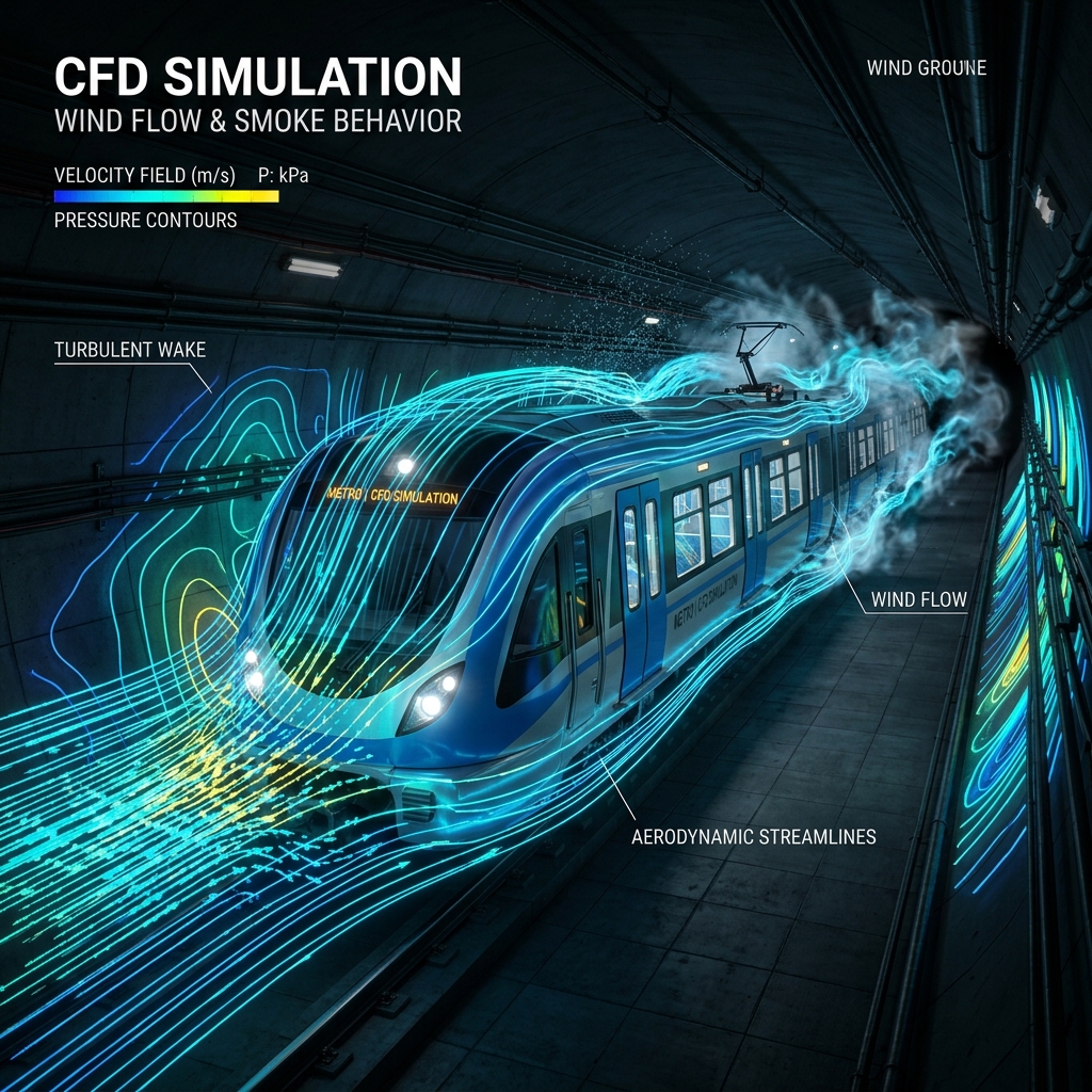 Subway Tunnel Ventilation Simulation